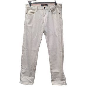Lucky Brand Jeans Womens Size 4/27 White Denim Sienna Tomboy Crop Mid Rise Ecru